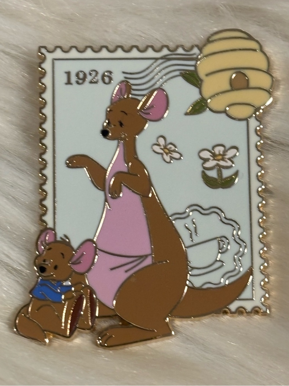 Disney Winnie the Pooh Character Stamp Blind Box Enamel Pin - Kanga & Roo